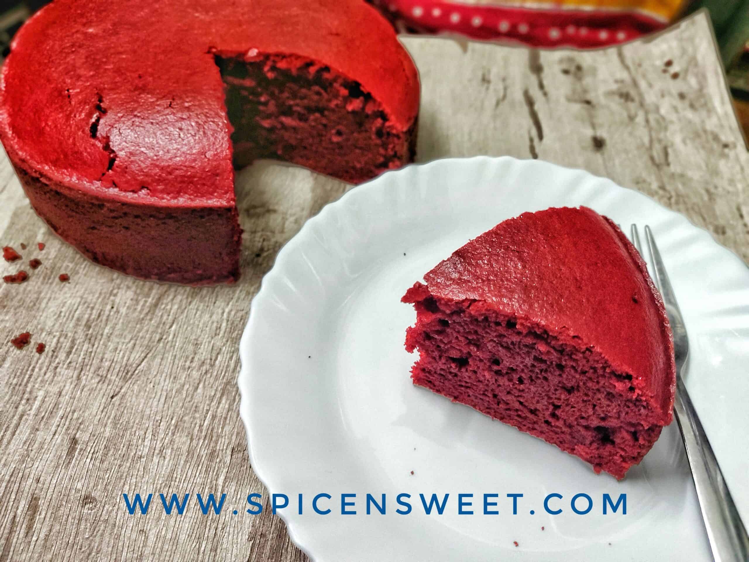 Eggless Red Velvet Cake Spicensweet